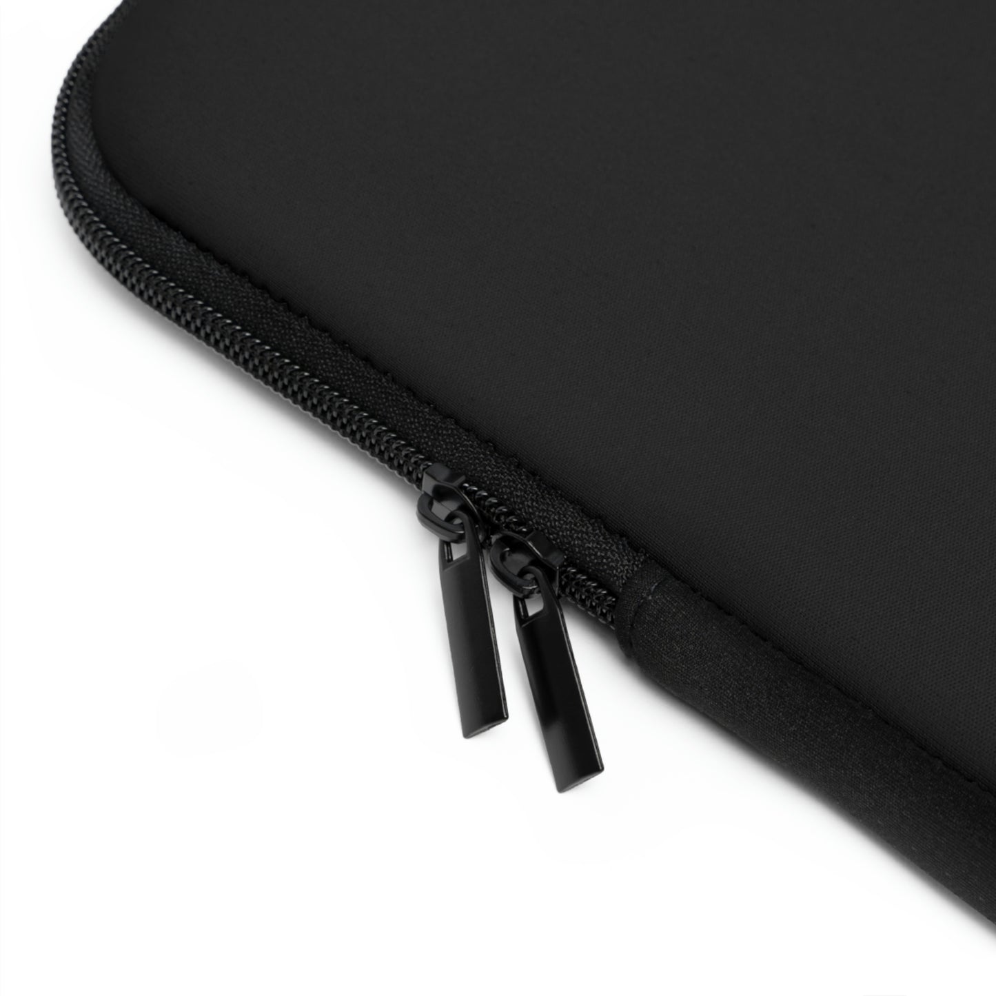 White Jane Logo - Black Laptop Sleeve