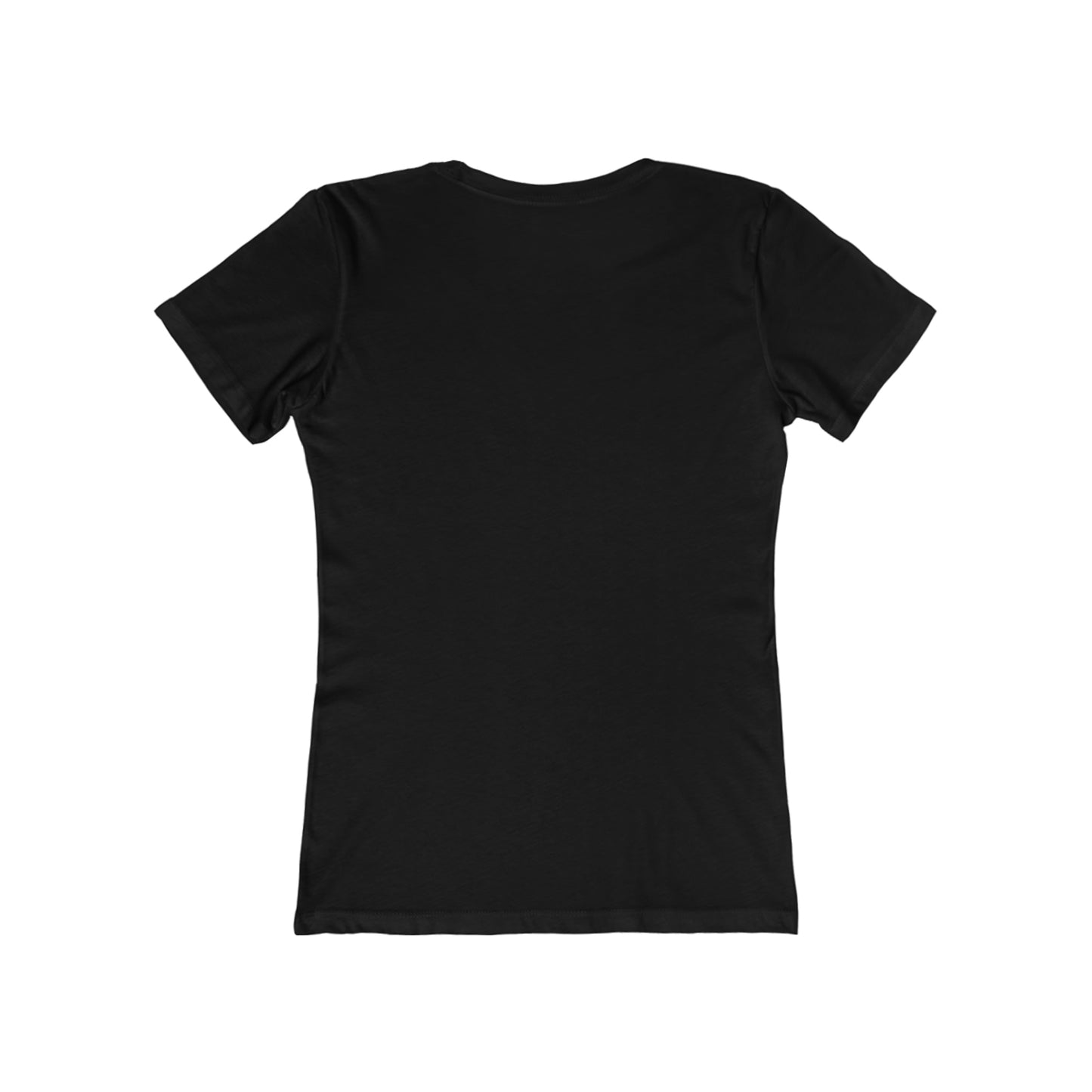 White Jane Pocket Logo - Black Tee (Women's Fit)