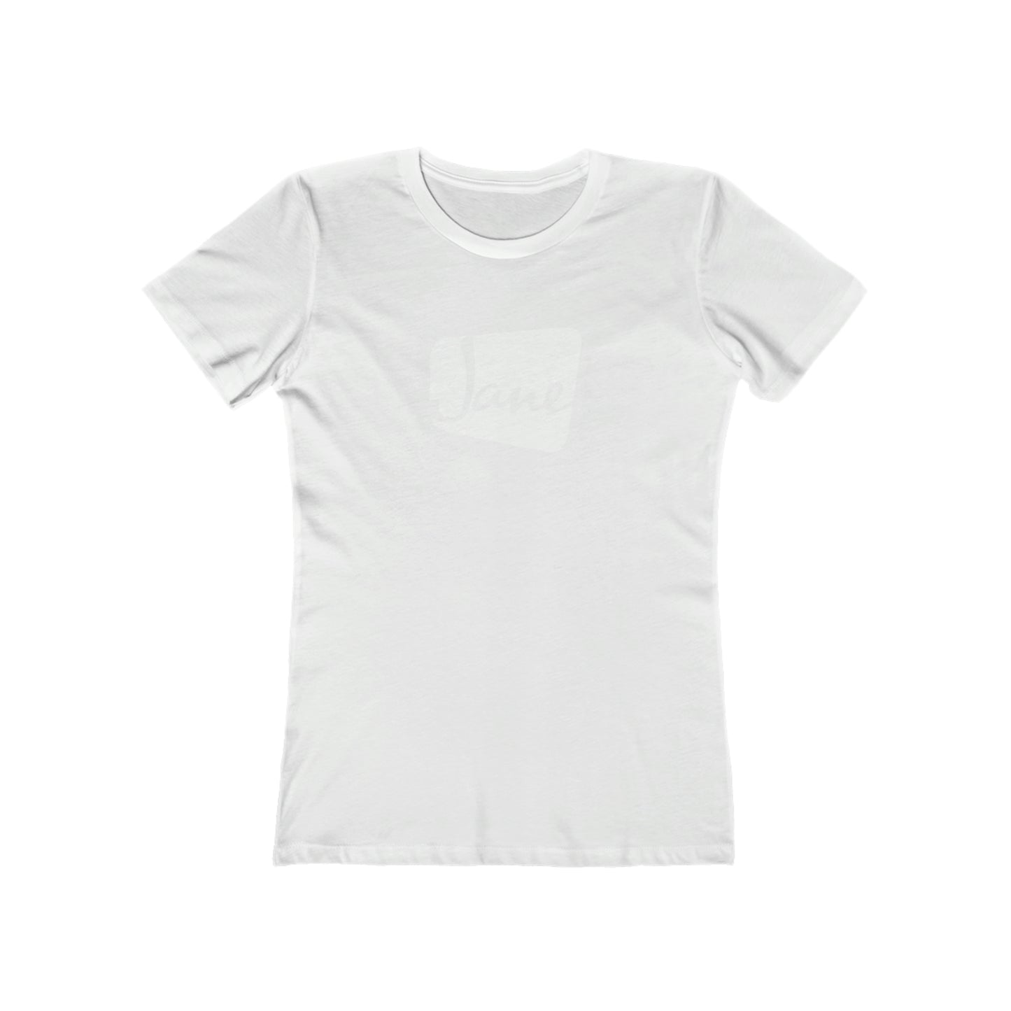 White Jane Classic Logo - Black Tee (Women's Fit)