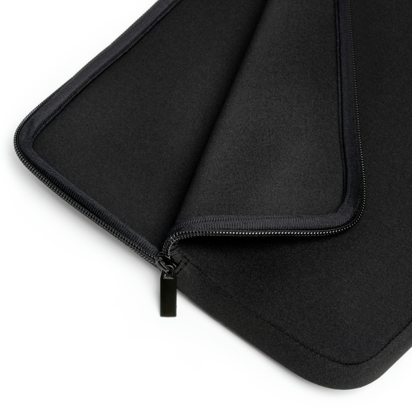 White Jane Logo - Black Laptop Sleeve