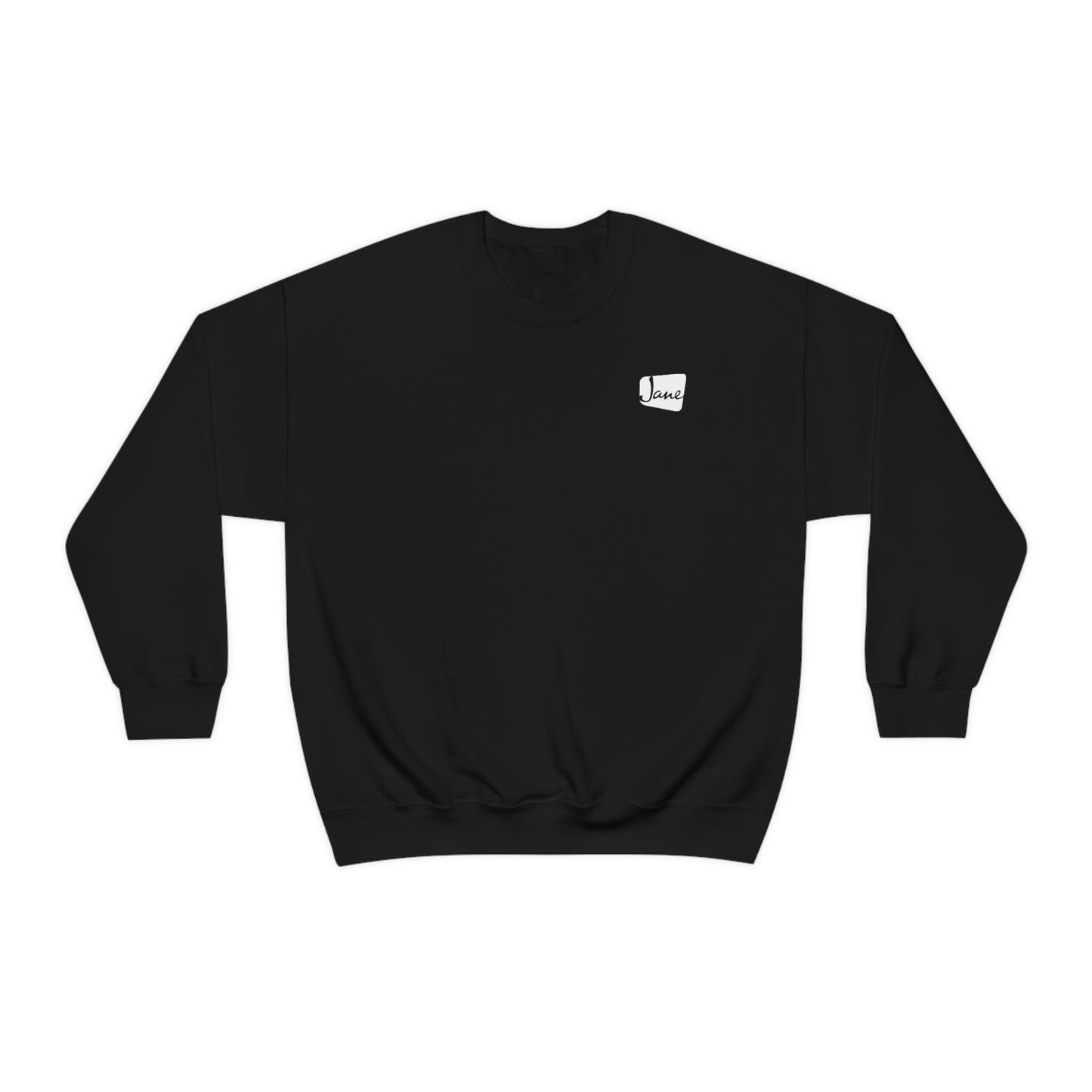 White Jane Pocket Logo - Unisex Crewneck (Classic Fit)